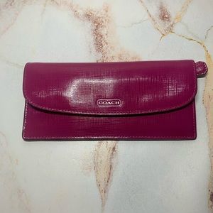 Hot pink coach wallet